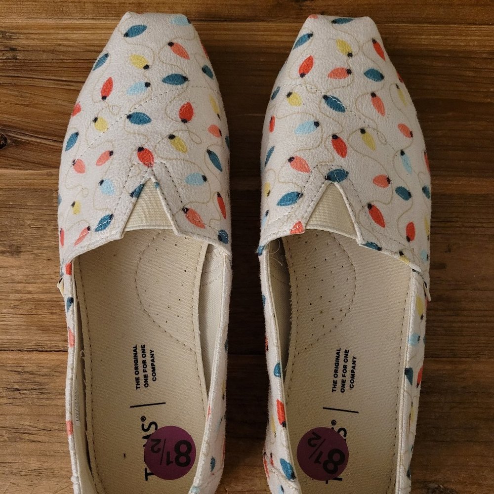 Toms Christmas Lights Shoes